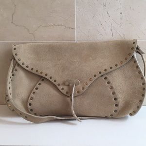 Celine vintage suede studded handbag